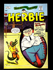 HERBIE #21 (10/66 8.0) 12c SILVER-AGE 1960s FOOTBALL ISSUE OGDEN WHITNEY ART picture