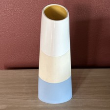 Vintage 80s porcelain modern vase - Germany - Marked THOMAS - Great Colors picture