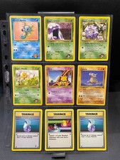 Mixed Sets Bundle - Vintage 1999 Pokemon Cards - No duplicates x9 picture