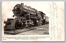 Postcard Mallet Articulated Compound Locomotive Largest in the World 1906 picture