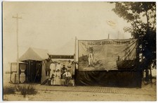 RPPC Hard Helmet Deep Sea Diver Sideshow. Ca.1912, 'The Electric Submarine Show' picture