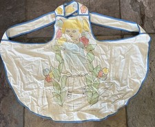Little Girls Toddler Size Vintage Apron Hand Made Vintage Fabric 50’s Stains picture