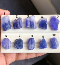 Natural Heated AAA Tanzanite Rough Crystal Blue Violet Raw Stone Tanzania picture