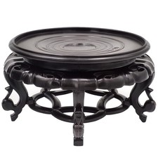 Oriental Furniture Fishbowl Stand Vase Base Stable Home Decoration Display St... picture
