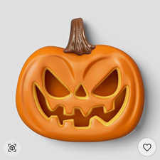 Hyde and EEK Boutique LED Lit Halloween Wall Mounted Plastic Jack-O-Lantern picture
