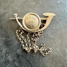 Pre WW1 Sterling French Chasseurs Alpine Shooting Badge Original picture