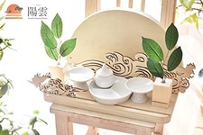 Yamako Shinto Shelf Set Hinamo Pin Hook Wall Hanging Bill Holder Amulet Stand picture