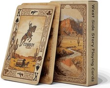 Vintage Style Playing Cards, Western Cowboy Themed Poker Cards, Smooth Hand F... picture