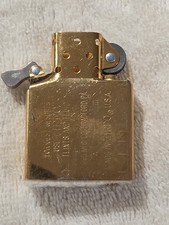 1997 Zippo Lighter Insert Only Regular Size BRASS GOLD Never Fired Or Used picture