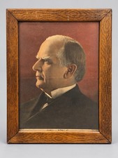 Antique 1900 President William McKinley Portrait Print Framed 17x23 picture