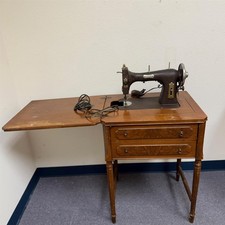 Vintage Domestic Sewing Machine in Cabinet - Local Pickup Only picture