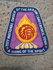 Boy Scout 1977 NOAC National Order Of The Arrow Conference Jacket Patch picture