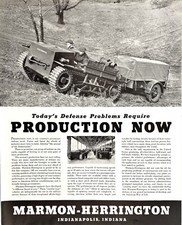 Marmon-Herrington Artillery Tractor Indianapolis IN 1941 Vtg Magazine Print Ad picture