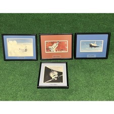 Vintage Lot 4 Framed Sanni NASA Space Shuttle Columbia Challenger Photos picture