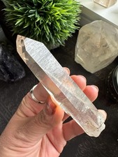 Smoky Lemurian Clear Quartz Crystal Point Raw Natural Seed Crystal Brazil A23 picture