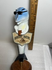 ANHEUSER BUSCH SEASONAL SKIPJACK AMBER COOL DRINKING FISH beer tap handle. USA picture