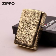 Tang Dynasty Zippo Copper Armor 5 Sided Engraved Lighter Gift For Men picture