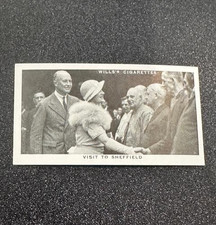 1937 Wills's Cigarettes Our King And Queen #36  NM VISIT TO SHEFFIELD picture