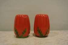 Vintage Beautiful Maruhon Orange Pumpkin Shakers Made in Occupied Japan picture