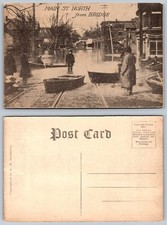 Vintage Main St. North Flood Postcard c.1910s K.M. Kammerer Street Scene picture