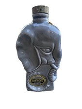 VTG 1956 Jim Beam Republican Elephant Ceramic Whiskey Decanter Bottle 1 Qt picture
