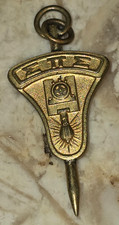 Vintage Sigma Pi Sigma Key Society of Physics Students Gold Tone Pendant picture