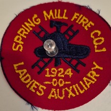 Spring Mill Fire Co Patch 1924 Firefighting & Rescue United States picture