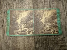 Stereoscopic Gems of Irish Scenery HUDSON KILLARNEY Torc Cascade Stereoview Card picture