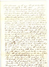 1841 Handwritten Court Doc Sheriff Ferris Daniel Roberts Chittenden VT P Smith picture