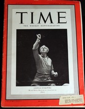 Leopold Stokowski Cover TIME Magazine 1940 FANTASIA Art Walt Disney Studios picture