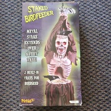Vintage 2010 Spirit Halloween Staked Birdfeeder Box Morbid Enterprises Rare picture