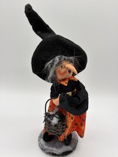 10in Checker Dot Witch Hag figurine made by Annalee Dolls picture