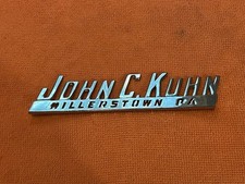 John C Kuhn Nash Automotive Dealer Emblem Millerstown Pa Perry County NOS VTG picture