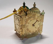 Ultra Rare Marshall Field Great Clock Memory Box Keepsake Ornament 2000 picture