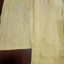 Japanese Linen Upper Cloth Yellow Kimono For Remake 126 Old Cotton o Echigo picture