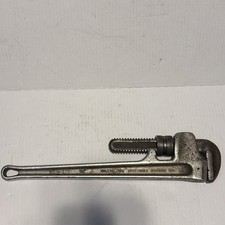 Vintage Toledo 18” Drop Forged Aluminum Pipe Wrench  Norfolk And Western RLWY picture