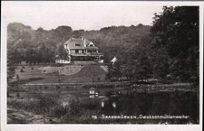 Postcard Saarbrücken Deutschmühlenweiher – Referendum 13.1.1935 picture