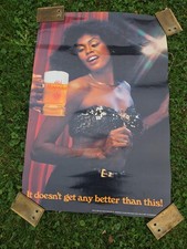 1981 Old Milwaukee Beer College Series Poster 29x20 Schlitz Breweriana Vintage picture