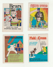 (4) 1973-1974 Fleer Crazy Covers Stickers Vintage Rolling Stoned NOS picture