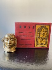 VTG Bronze Indian Goddess Incense Holder  Head Original Incense New Old Stock picture