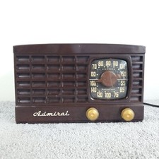 Admiral Tube Radio 5K12-N AM Vintage Bakelite MCM Mid Century Modern Works picture