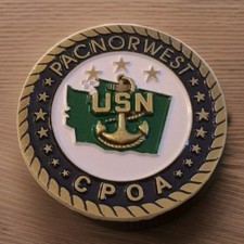 Pacific Northwest Navy CPO 2005 Transition Challenge Coin Rare COLLECTABLE picture