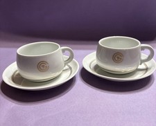 SS France 1962 CGT French Line GDA Limoges 2 Cups 2 Saucers Jean Luce picture