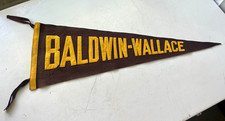 Vintage Baldwin-Wallace College Felt Pennant Banner 1940-50’s  picture