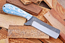 Hand forged Fixed Blade Bull cutter Cowboy Knife Resin Handle High Carbon 1229 picture