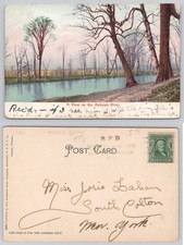 Mohawk River New York 1906 Postcard Madrid Springs South Colton NY Postmarked picture