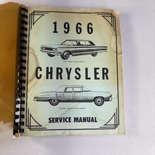 Manual VTG 1966 ORIGINAL CHRYSLER SERVICE MOPAR MUSCLE CAR AUTOMOBILE RARE picture