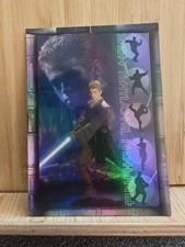 2002 Topps Star Wars Attack of the Clones Prismatic Foil Anakin Skywalker #1 picture