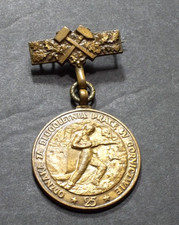POLISH PEOPLES REPUBLIC MINERS MEDAL LONG SERVICE 25 YEARS ORIGINAL VINTAGE picture