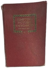 1941 Compton’s Pictured Encyclopedia Volume 3 Vintage Red Hardcover Illustrated picture